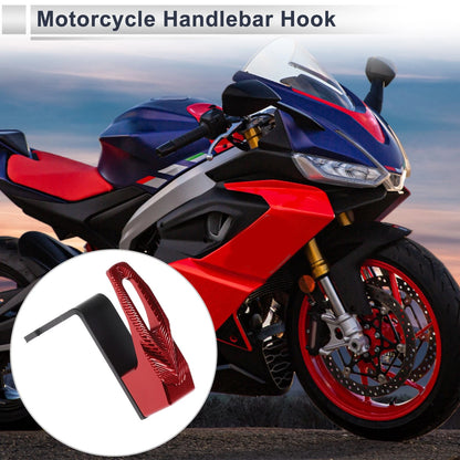 Square Aluminum Alloy Motorcycle Hanging Hook / 1 x Red 83mm Length for Motorcycle