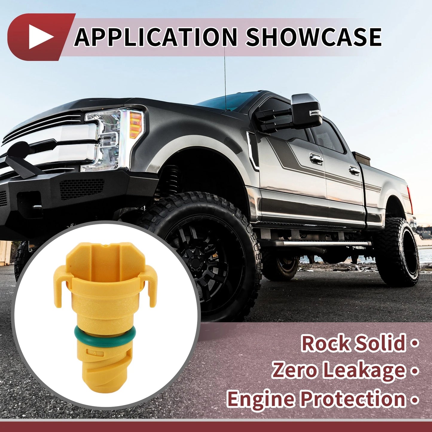 Oil Drain Plug Set for Ford F-250 F-350 F-450 F-550 Super Duty (2011-2012)