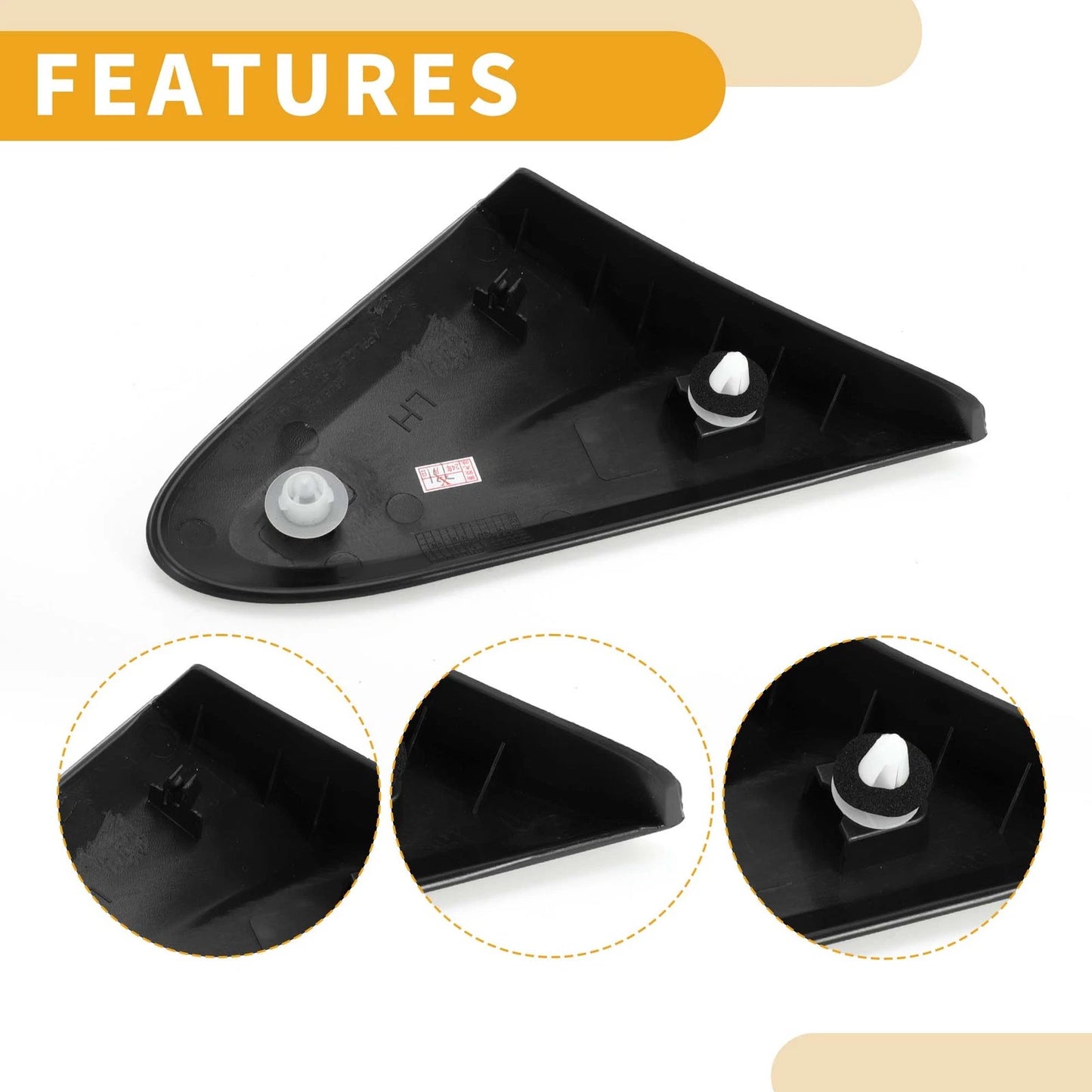 Front Left Side Pillar Corner Triangle Trim for Chevrolet Sonic (2012-2020)