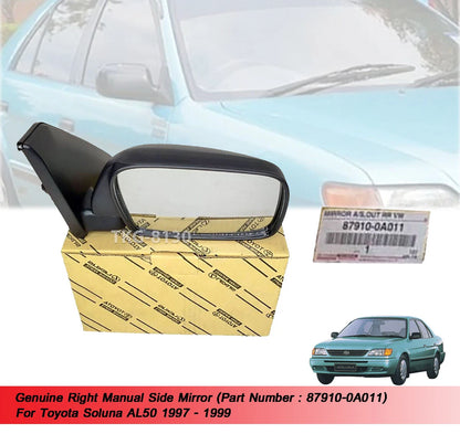 Right Side Manual Mirror for Toyota Soluna AL50 (1997-1999)