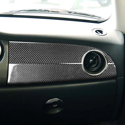 Carbon Fiber Interior Side Dashboard Air Vent Trim For Mini Cooper R53 2005-2006