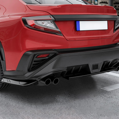 Rear Bumper Diffuser Lip for Subaru WRX STi (2022-2024) Gloss Black