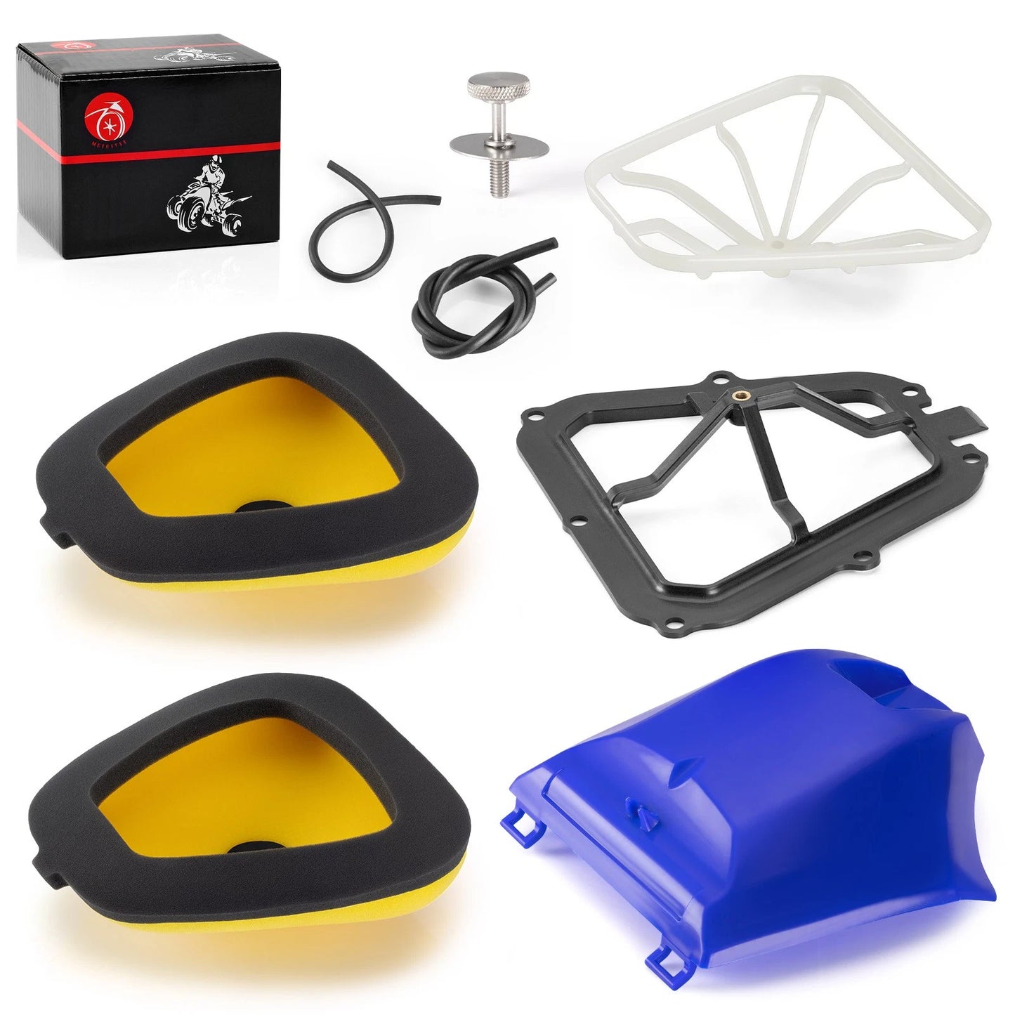 Air Filter & Guide Holder & Lid Cover Kit for Yamaha YZ250F YZ450F WR250F WR450F (2010–2023)