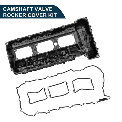 Front Engine Valve Cover with Gasket for BMW 135is (2013) Black