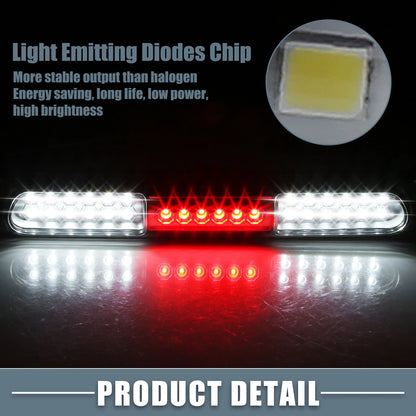 High Mount Stop Light for Ford (2000-2004) Chrome Tone Housing Clear Lens