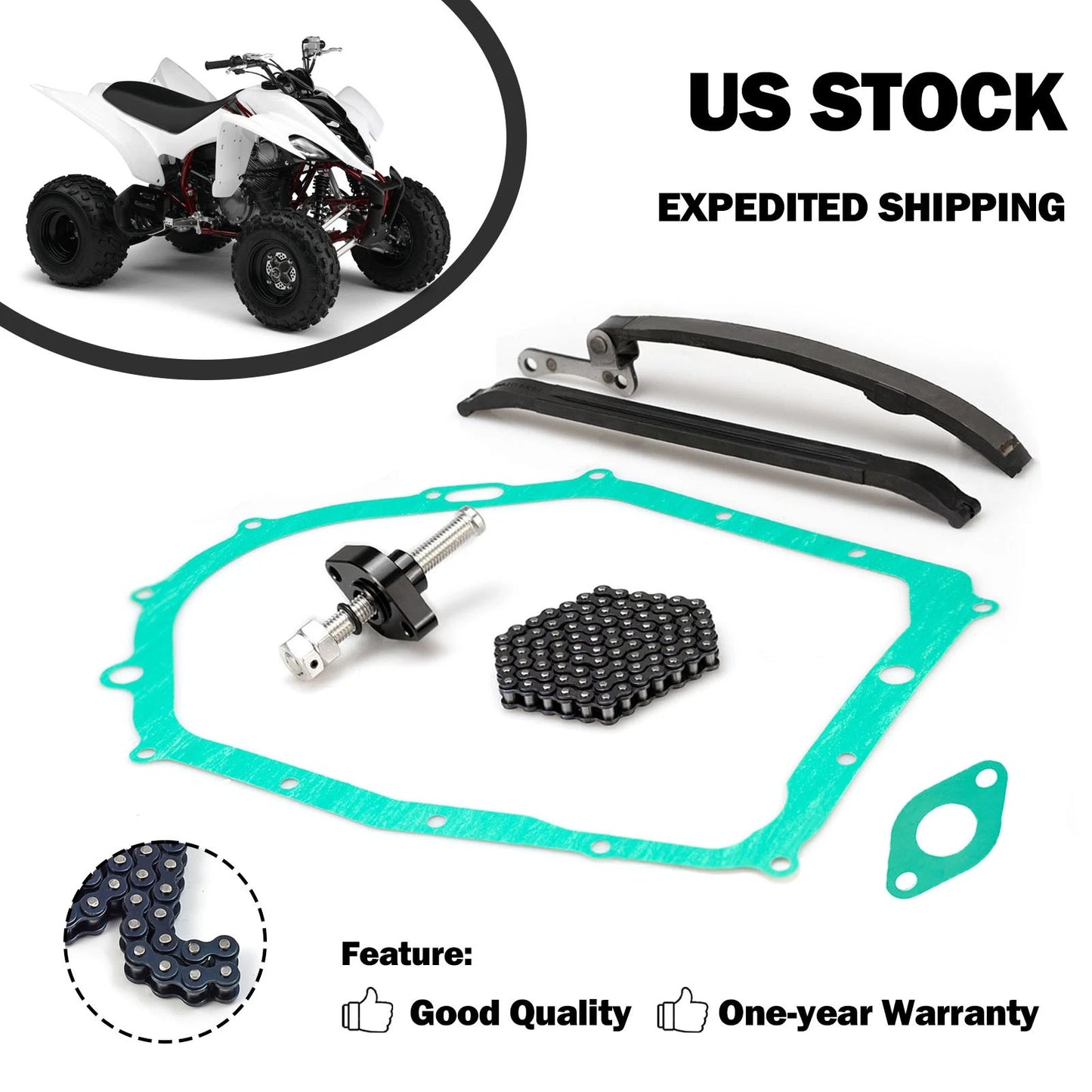 Timing Chain Guides Tensioner Gasket Kit for Yamaha Moto-4 (1984–1987)