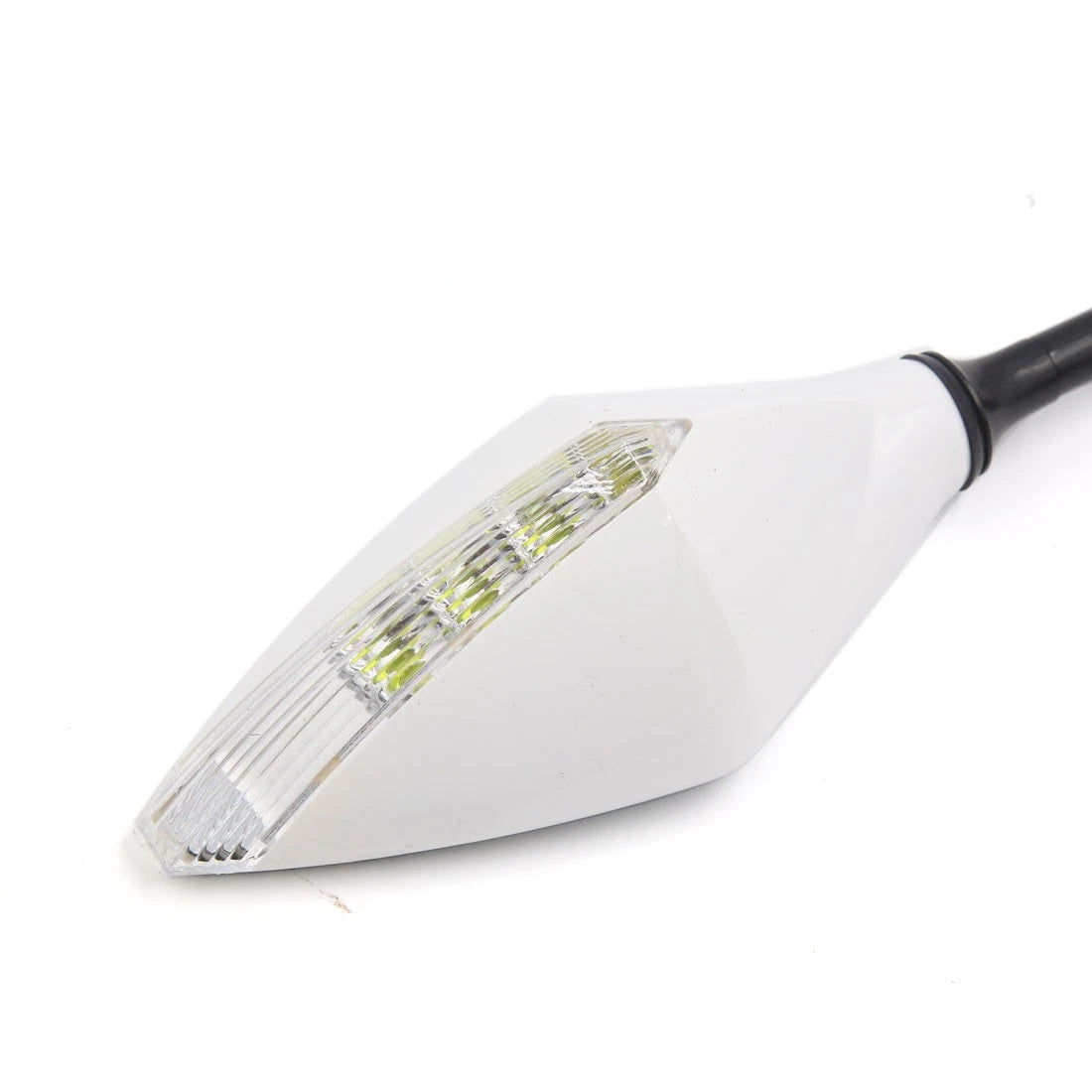 2 x Integrated LED Turn Signal Side Mirrors 10MM for Universal Motorcycle Dirt Bike