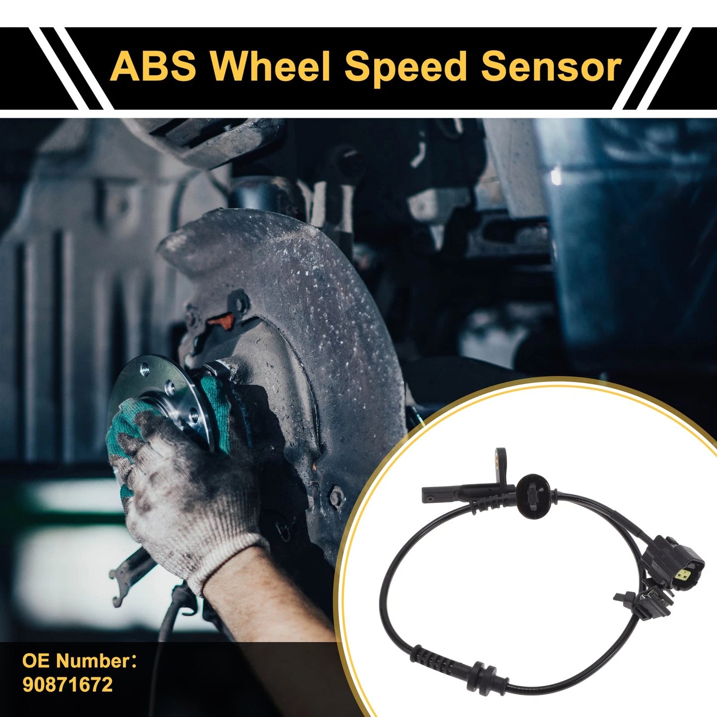 ABS Wheel Speed Sensor for Chevrolet Sail 2012-2014 - 1 Pc Rear Left
