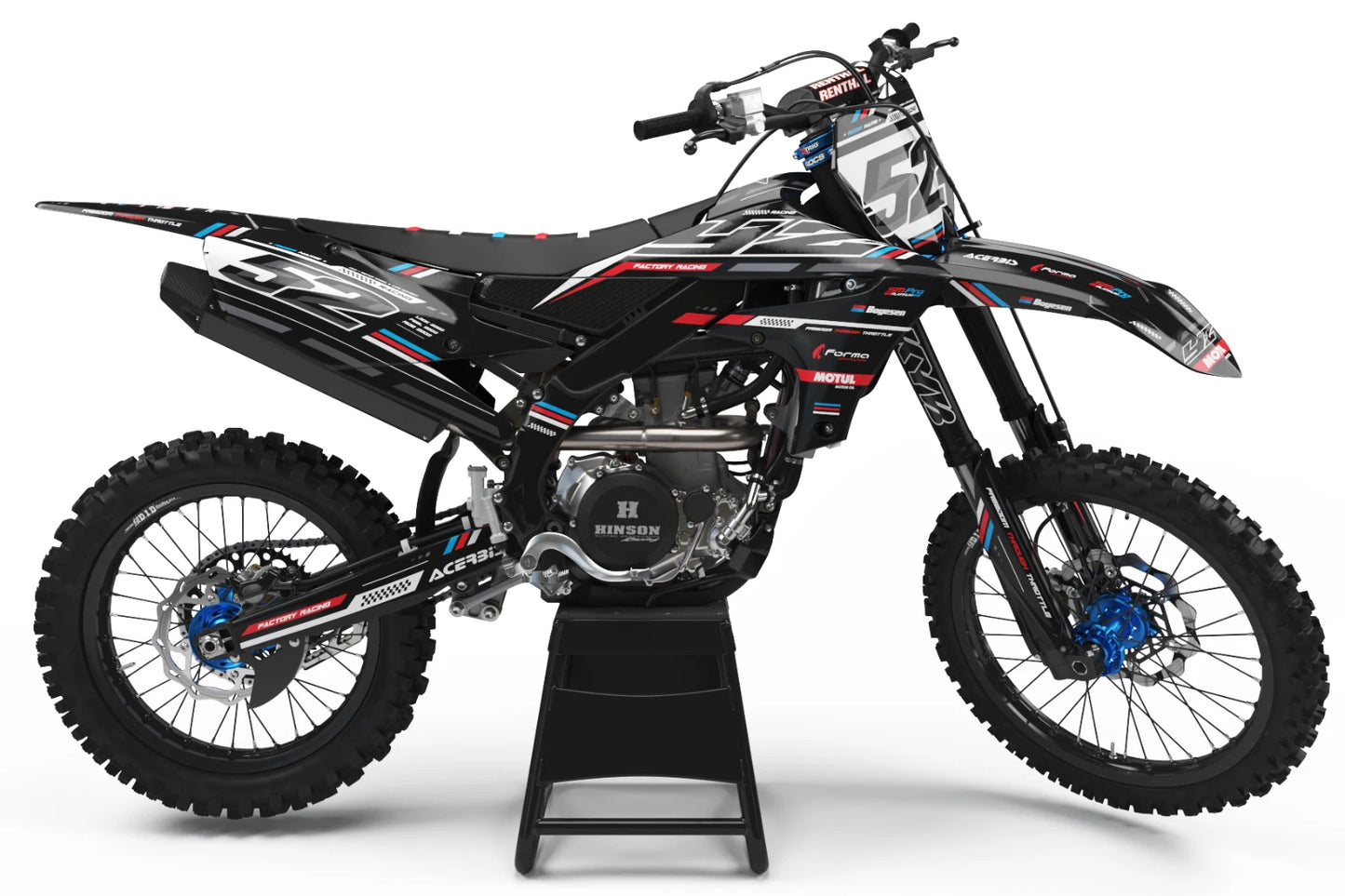Custom Graphics Kit for Yamaha YZF 450 (2018-2022) - Cyprus Stickers