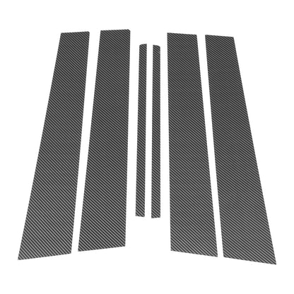 6 Pcs Door Pillar Window Trim for Lexus CT200 CT200h (2011-2017) Carbon Fiber