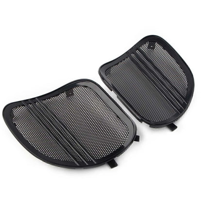 Tri-Line Speaker Grills Covers for Harley Road Glide (2015-2022) Black