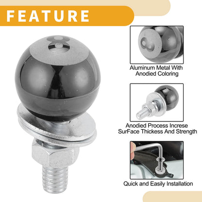 License Plate Screws Covers / 40mm / 4 x for Universal Motorcycle