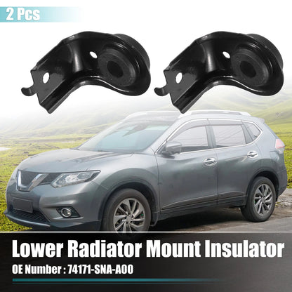 2 x Car Upper Radiator Bracket with Cushion for Honda Civic (2006–2011)