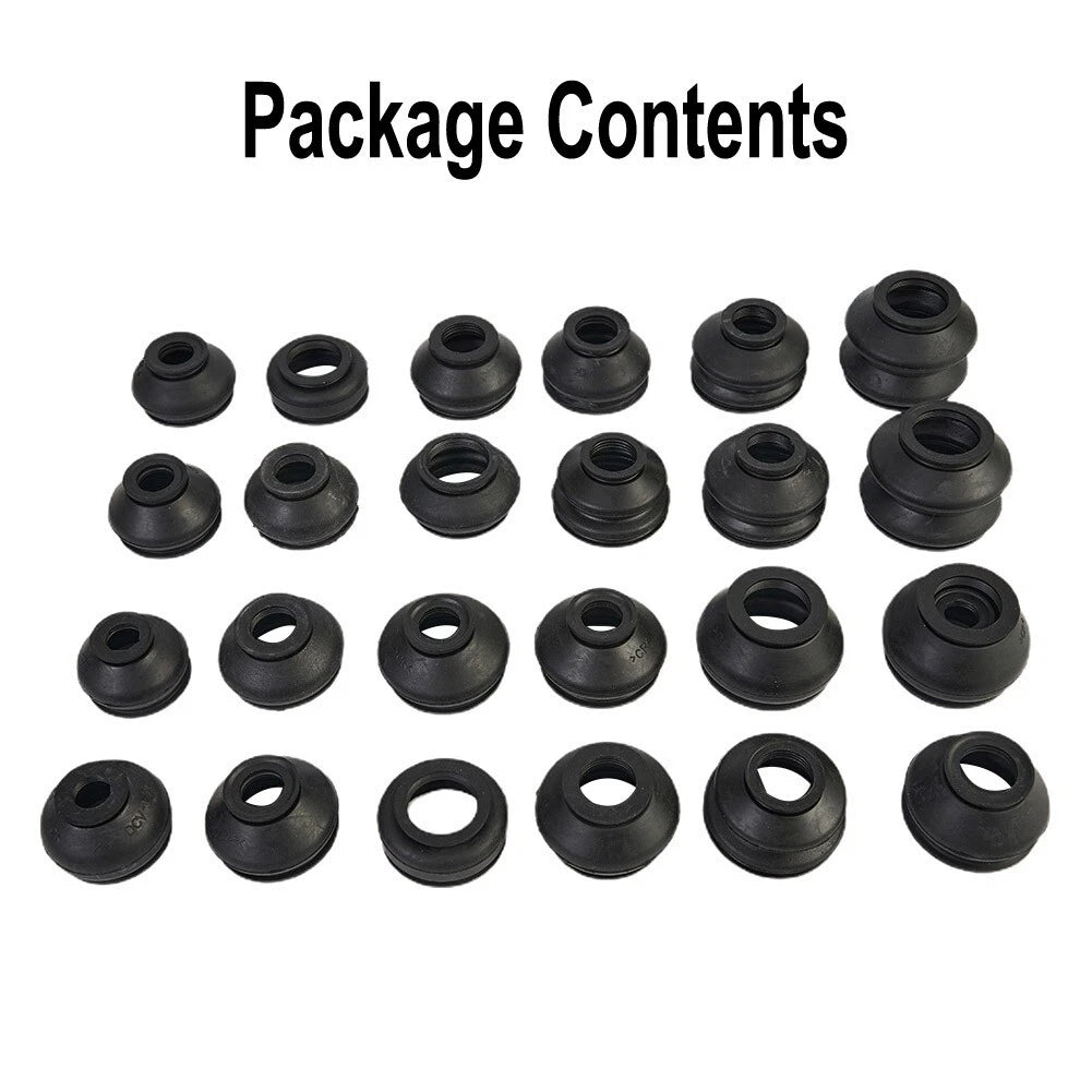 28Pcs Ball Joint Boot Suspension Dust Cover Track Tie Rod Linkage