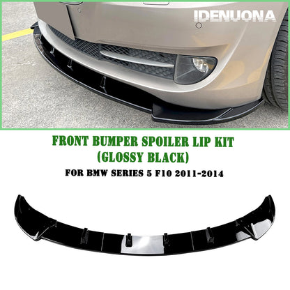 Bumper Lip Splitter for BMW 5 Series F10 (2011-2014) Gloss Black