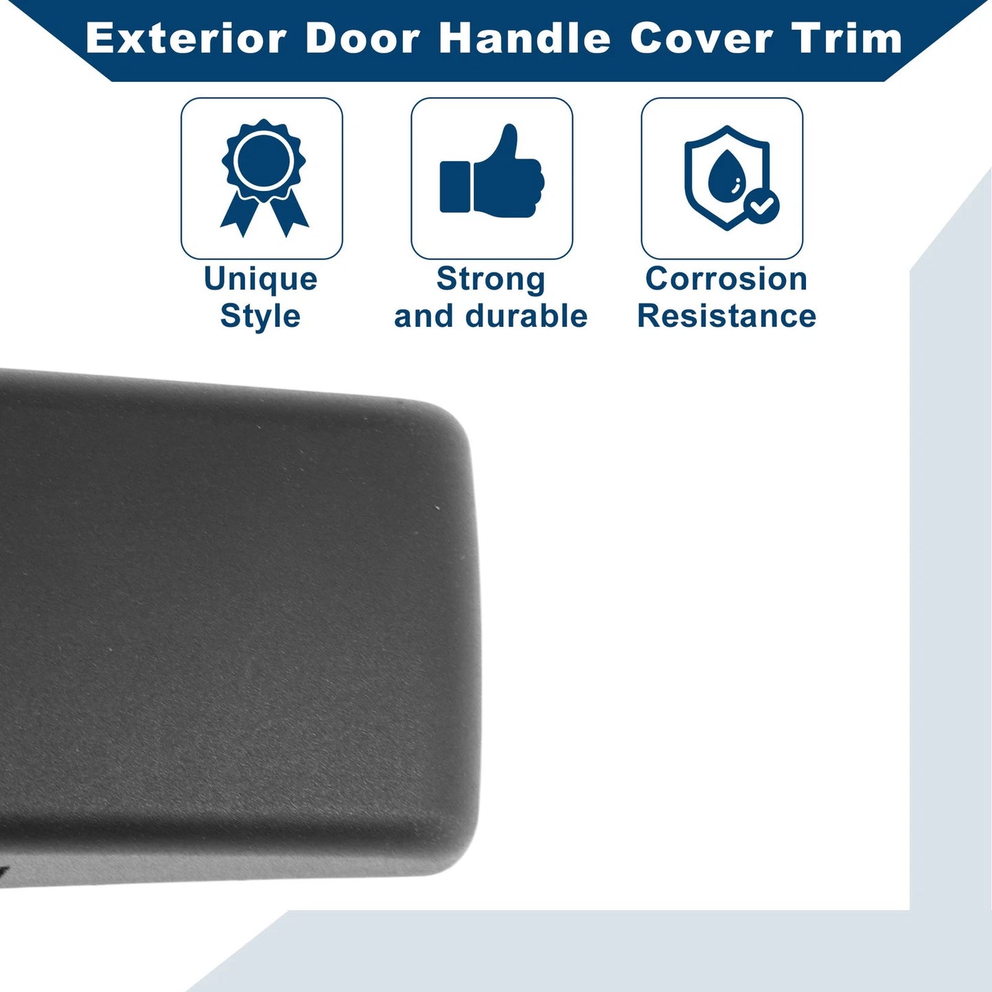 Matte Black Exterior Door Handle Cover Trim for Land Rover LR4/Discovery 4