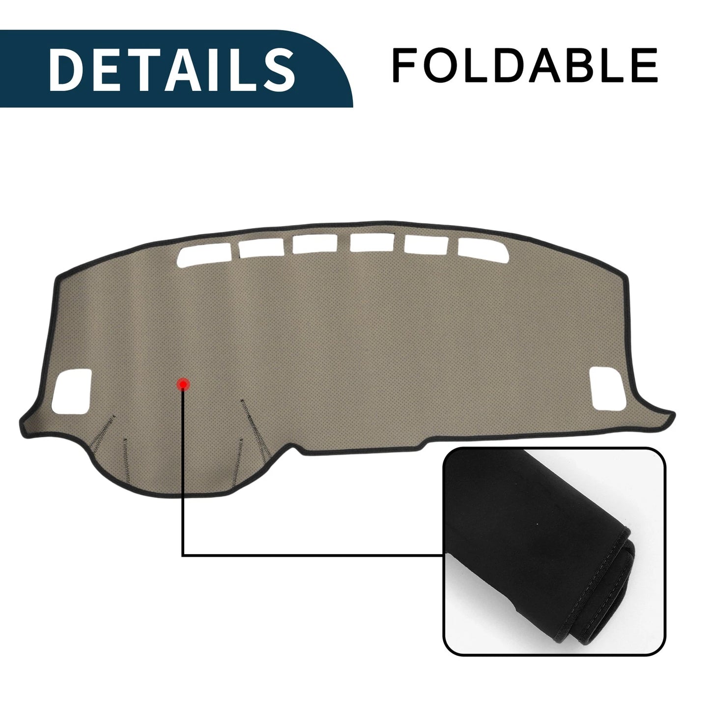 Dashboard Cover Mat for Nissan Dayz B40 Series Sun Protector Black (2014-2020)