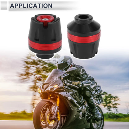 14mm Aluminum Alloy Motorcycle Slider Frame 2 Pcs Red