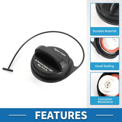 Fuel Tank Cap Cover for Buick Enclave (2008-2011) Black White