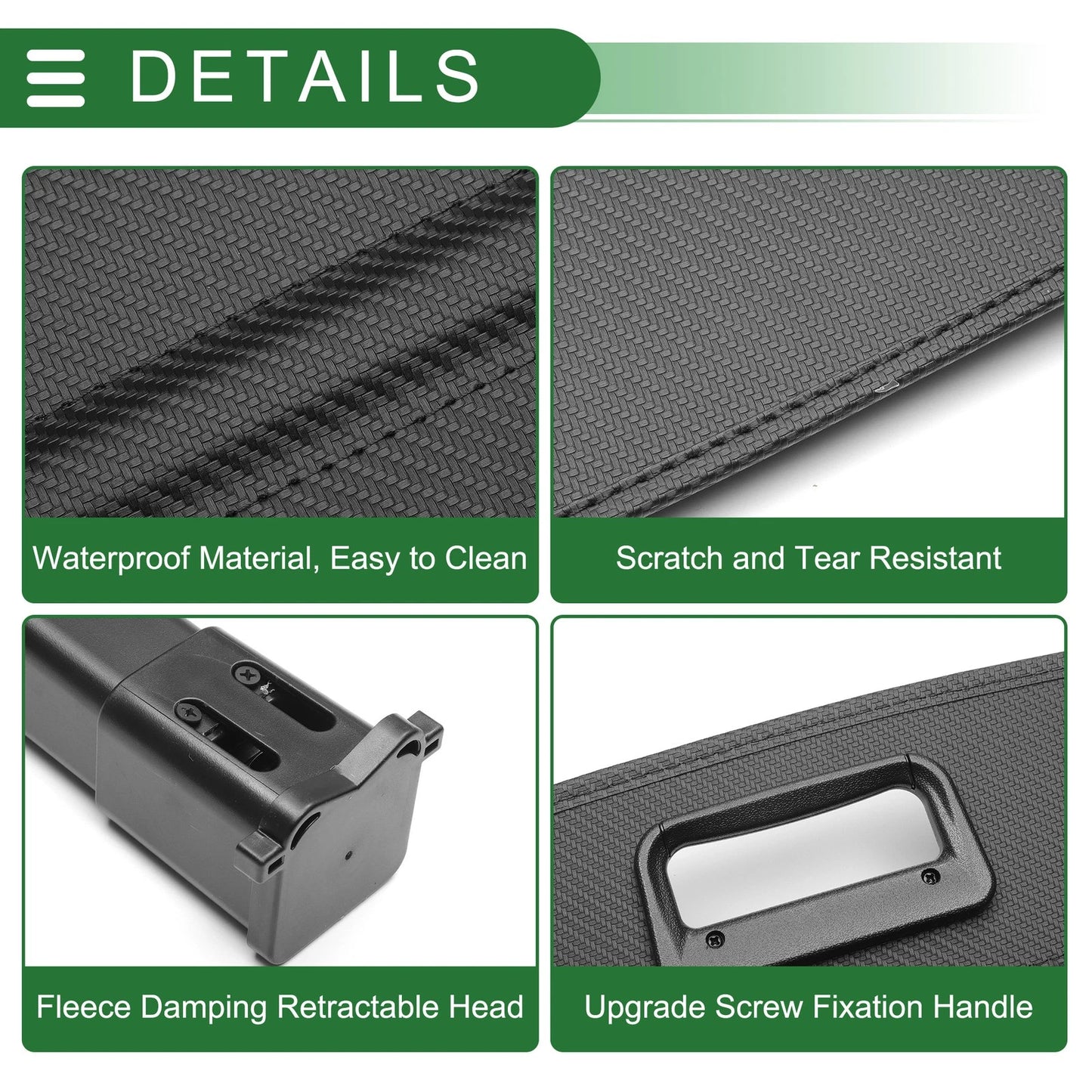 Cargo Cover for Volvo V60 (2010-2017) Black Carbon Fiber