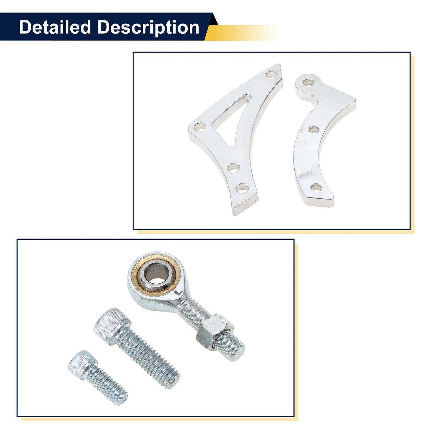 Generator Mount Silver Tone Metal for Chrysler/Dodge (1970-2024)