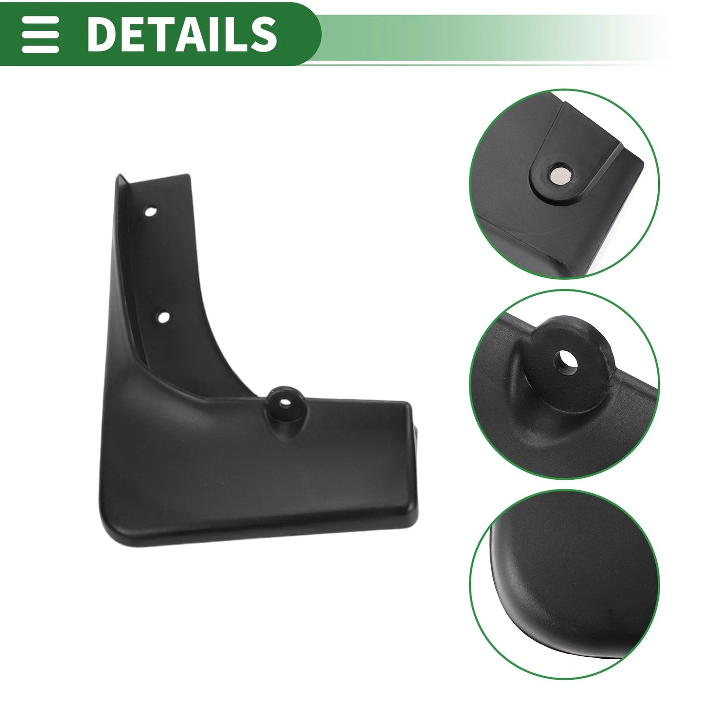 Mud Flaps Splash Guards 1 Set for Mitsubishi Outlander (2003-2006)