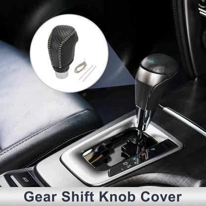 Car Gear Shift Knob Cover for Toyota Camry 2019-2022 Black Carbon Fiber