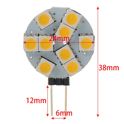 Super Bright Warm White G4 Socket 5050 SMD Light for Indoor Car RV Landscape