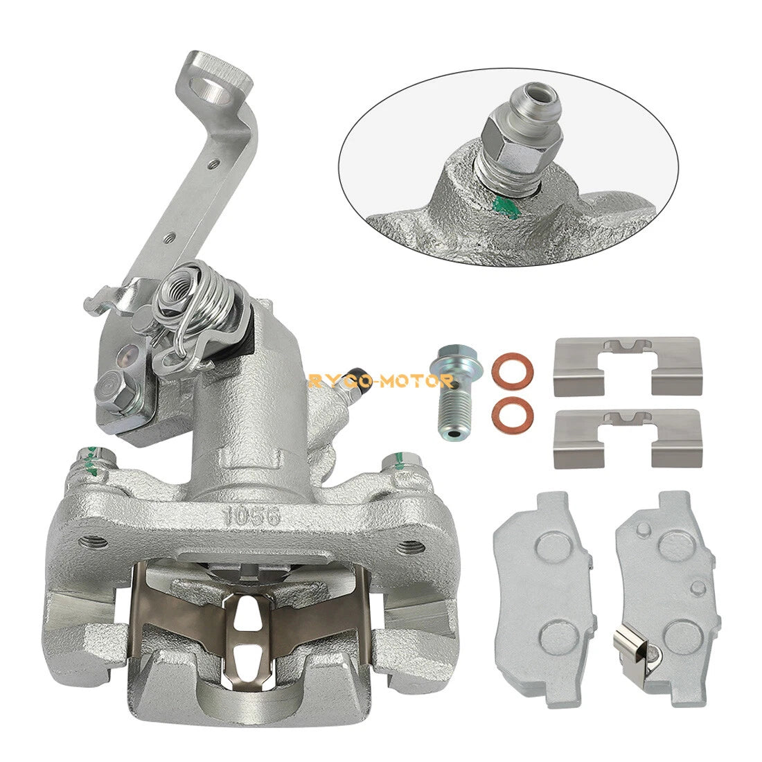 Brake Calipers w/Ceramic Pads for Honda Big Red 700 MUV700 (2009–2013)