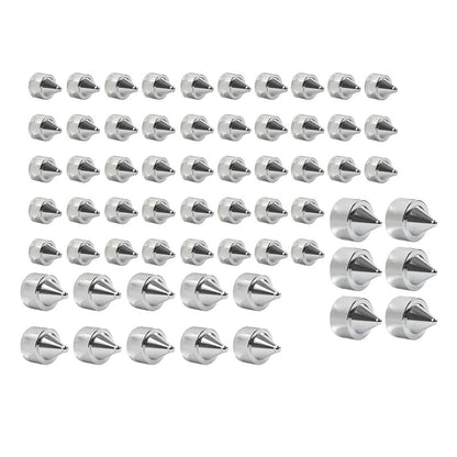 62X Engine Bolt Chrome Cap Kit for Harley Touring Road King Softail Trike (18-24)