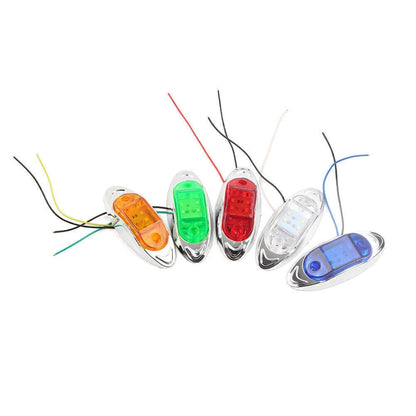 24V 6 x LED Indicator Light for Truck Trailer Side Marker Brake Warning Light