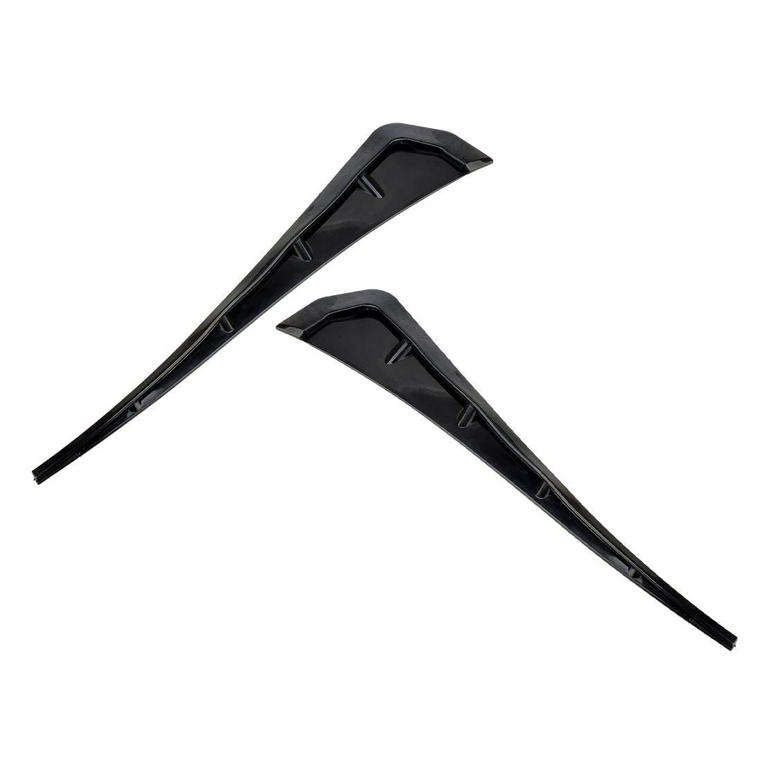 Glossy Black Side Fender Vent Air Wing Covers for Universal Cars