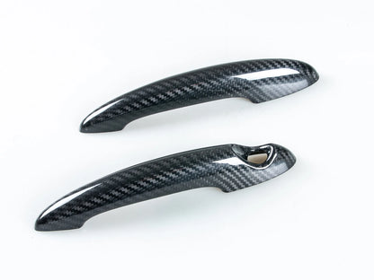 2 x Carbon Outer Handle Covers for Mini Cooper R50 R52 R55 R56 R57 R61 (2001-2020)