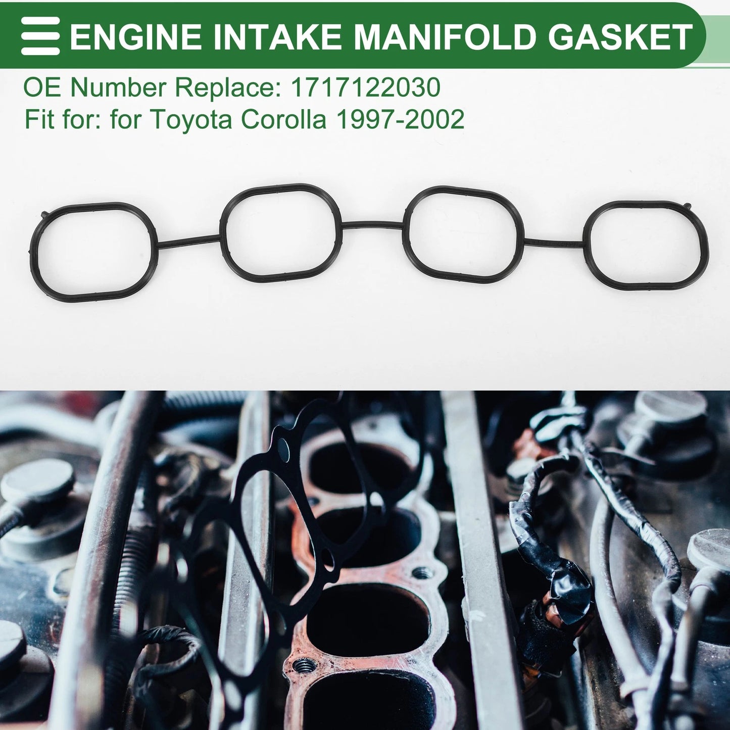 Engine Intake Manifold Gasket for Toyota Corolla (1997-2002)