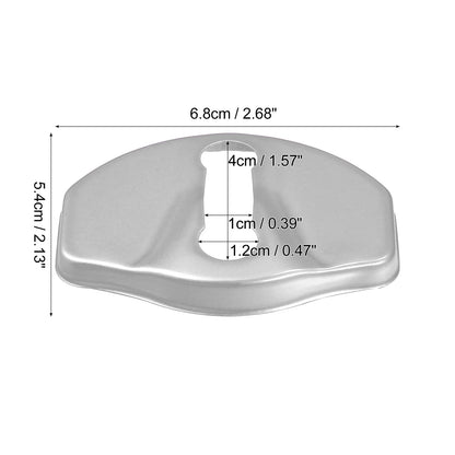 4 x Stainless Steel Car Door Lock Latches Covers for Tesla Y (2021)