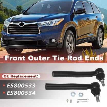 2 x Front Outer Tie Rod End Linkages for Lexus RX for Toyota Highlander