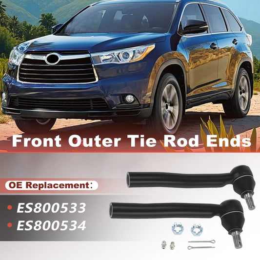 2 x Front Outer Tie Rod End Linkages for Lexus RX for Toyota Highlander