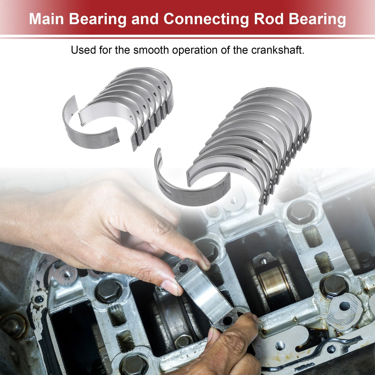 Main Bearing and Connecting Rod Bearing Kit for Toyota Corolla