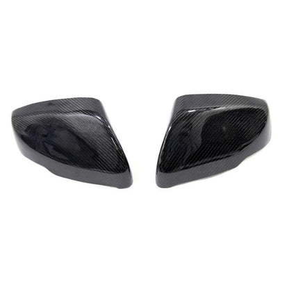 Real Carbon Fiber Mirror Cover Cap Trim For Cadillac CT5 CT6 CTS 2014-2018
