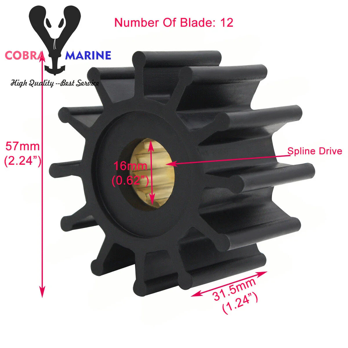 Water Pump Impeller for Volvo