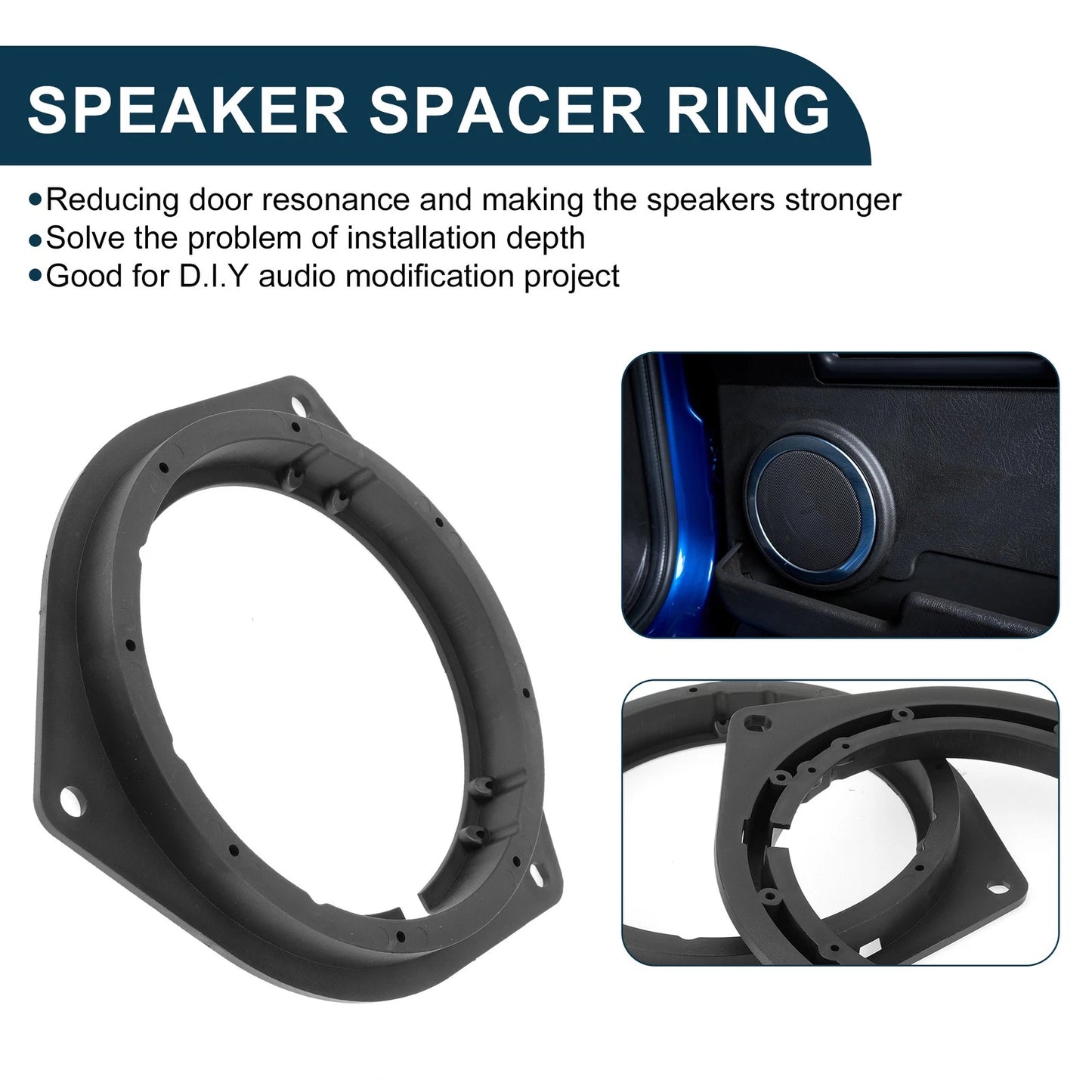 Car Speaker Spacer Ring Adapter for Toyota Corolla  - 2 x Pcs