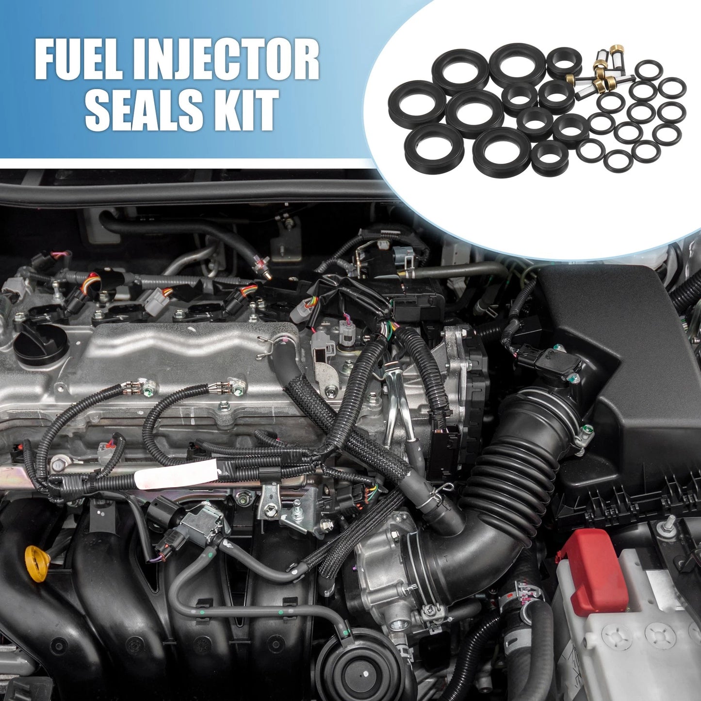 6 x Fuel Injector O-Rings Seals for Toyota 4Runner, Lexus ES300 (1996-1998)