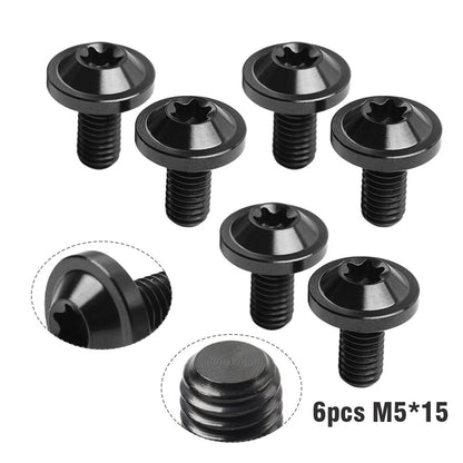 6 x M5x15mm Titanium Bolts Truss Torx Screws for Motorcycle Bike
