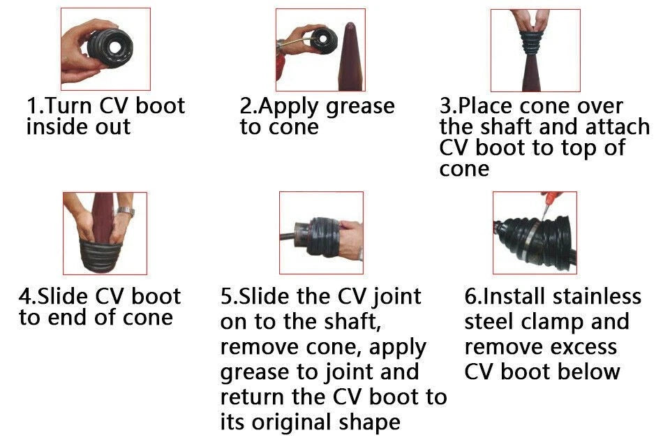 CV-Joint Boot Tool for Installation Plastic Cone Boot Mounting Tool