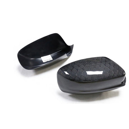 2 x Rear Side Mirror Cover Caps Carbon Fiber For Dodge Charger (2011-2022)