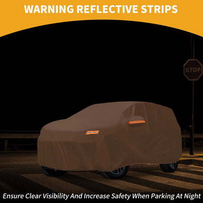 210D-PU Car Cover for Acura MDX Orange with Zipper