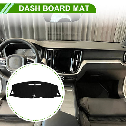 Dashboard Cover Mat for Volvo S60/V60/XC60 (2018-2022) Sun Protector Black