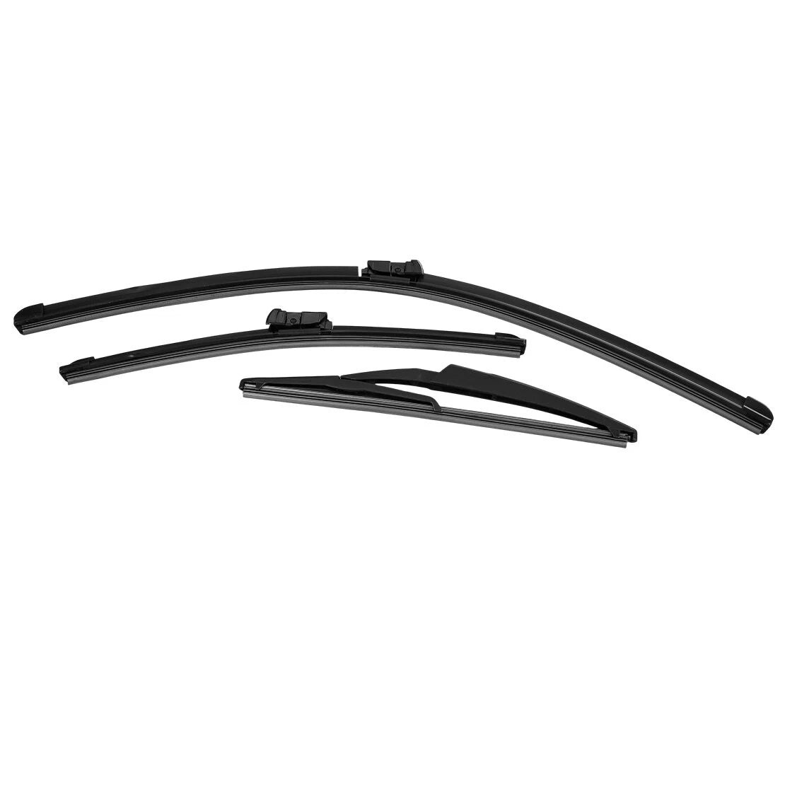 3PCS Wiper Blades 24" 14" 11" for Fiat 500 (2007-2017)