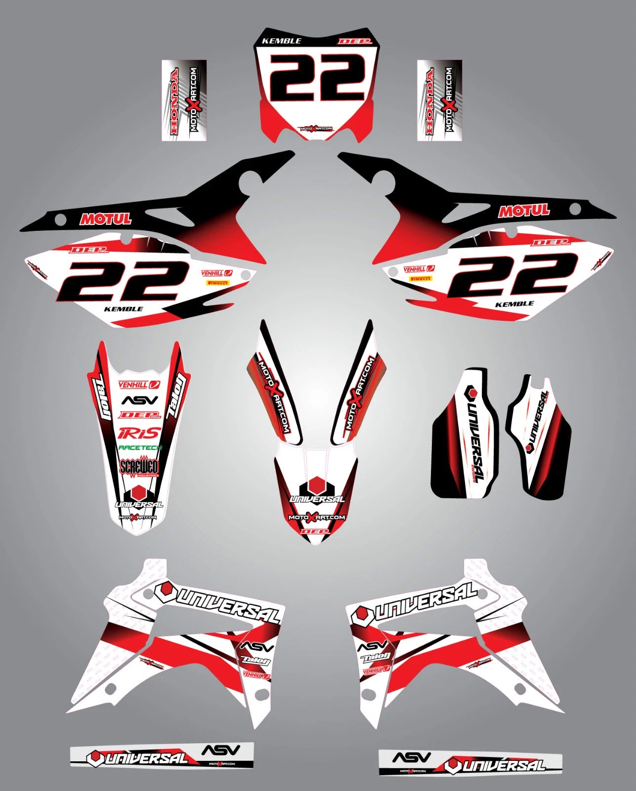 Full Custom Graphic Kit for Honda CRF 450 (2013-2015)