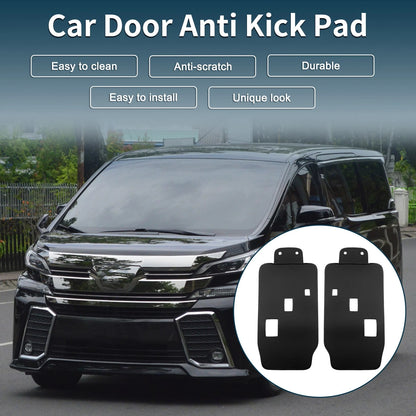 Car Door Anti Kick Pad Sticker 2 x Black for Toyota Vellfire Alphard 40 Series